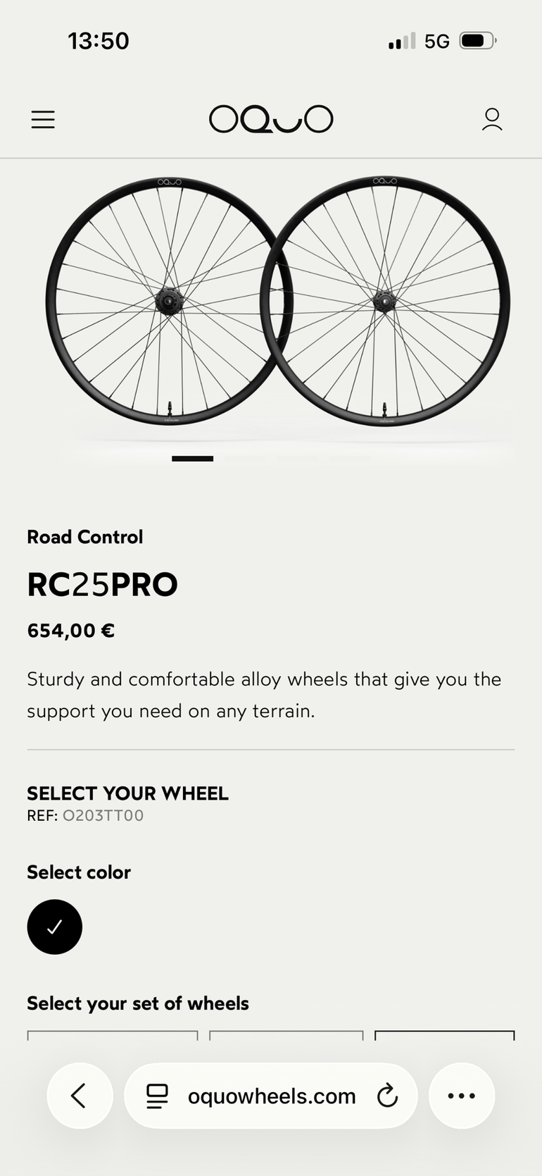 Brugt Orbea Oquo RC25Pro XDR Wheels 2026 bike — billede 5 af 6