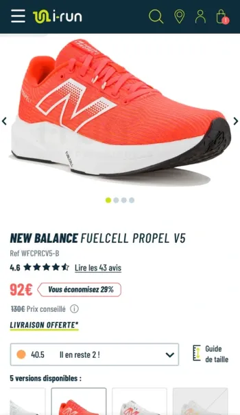 Gebrauchtes New Balance FUELCELL PROPEL V5 bike — Bild 4 von 5
