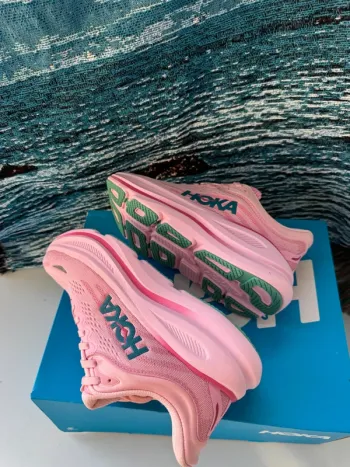 Used Rose Hoka Shoes Pink size 40 bike — image 3 of 5