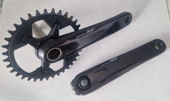Used Shimano XT FC M8100 36d 12v Drivetrain & Pedals