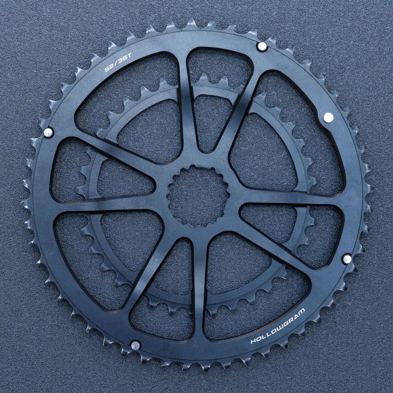Używany Cannondale Hollowgram Chainrings 52/36 Drivetrain & Pedals