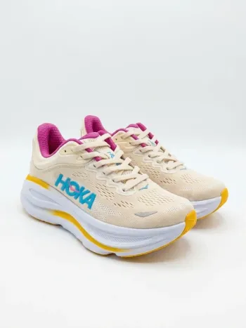 Used Rose Hoka Baskets Running Shoes