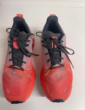 Used Orange Cloudsurfer Trail Waterproof Running Shoes