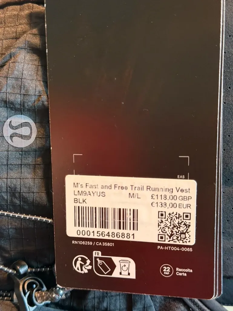 Lululemon Laufweste bike d'occasion — image 4 sur 4