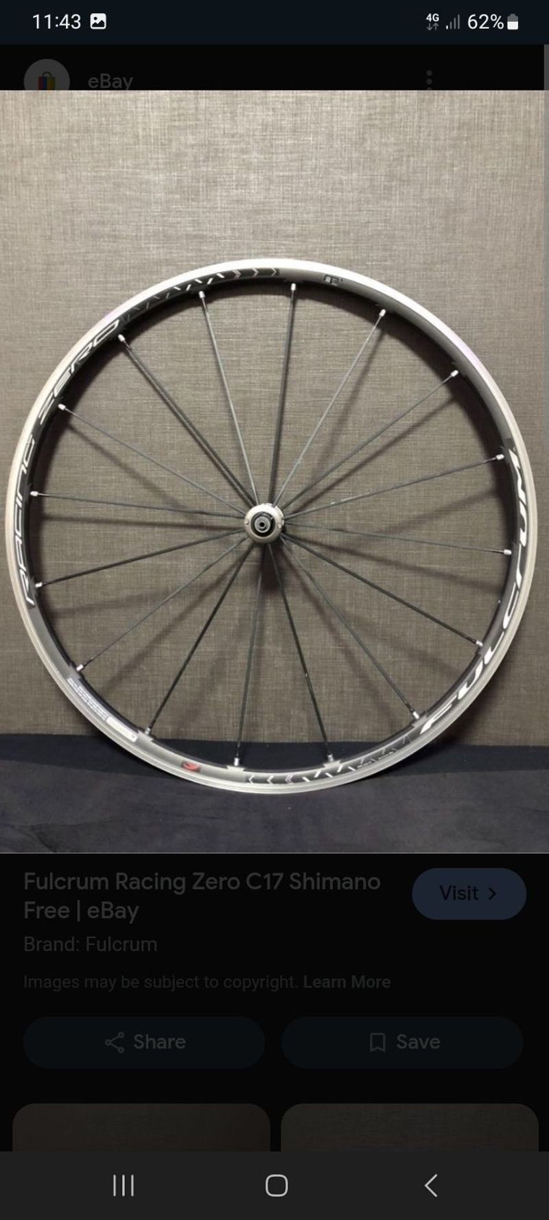 Fulcrum Racing Zero Wheelset 2021 Wheels d'occasion