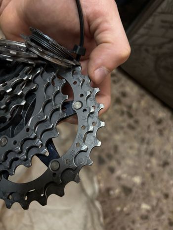 Tweedehands Shimano Dura Ace Cassette Drivetrain & Pedals