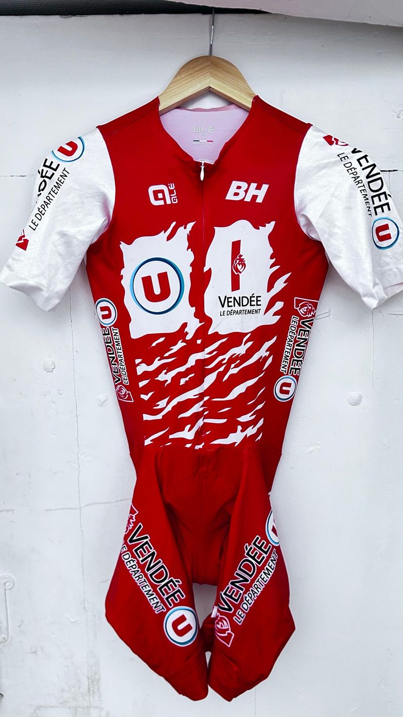 Used ALE Alé Proconti Vendée SuperU Skinsuit 2019 Cycling Clothing
