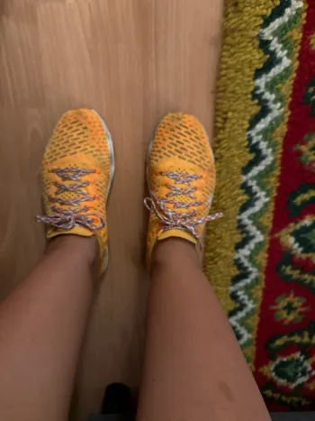 Used Orange Nike LA Running Shoes