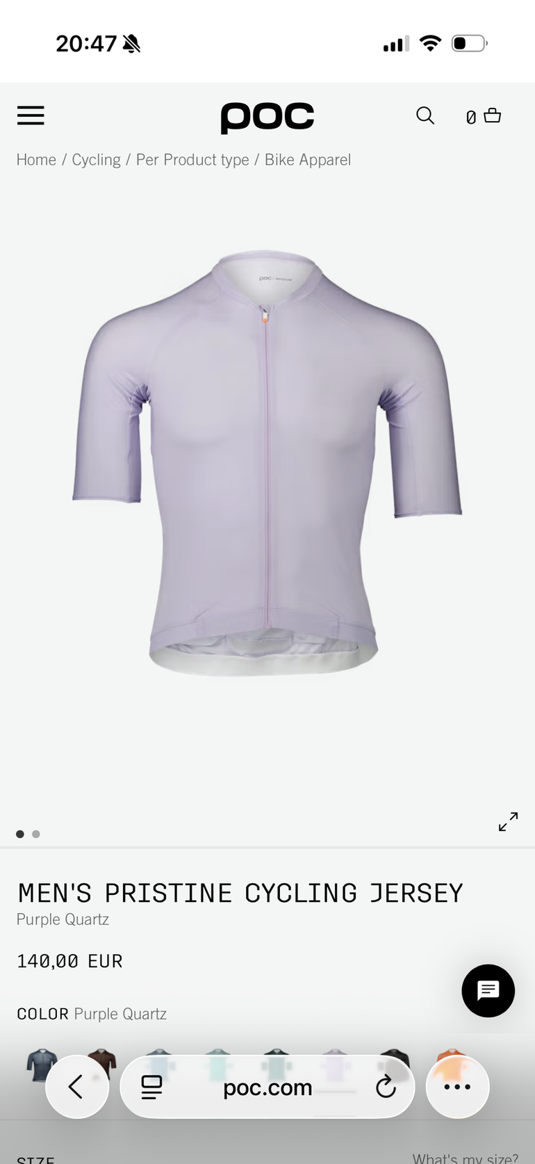 POC Pristine Jersey 2026 bike d'occasion — image 9 sur 9