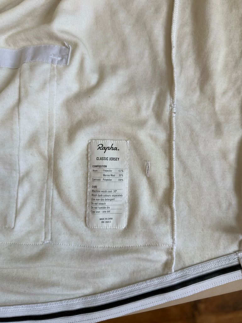 Used Rapha Classic Jersey – White bike — image 5 of 6