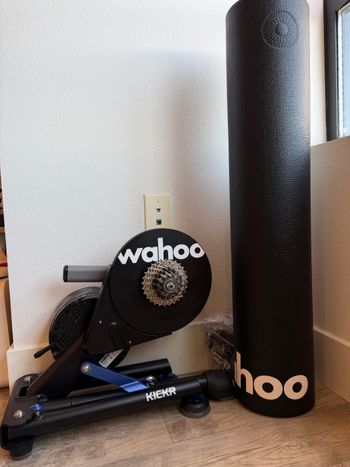 Used Wahoo KICKR Smart Trainer + Floormat – Like New 2025 Cycling Accessories