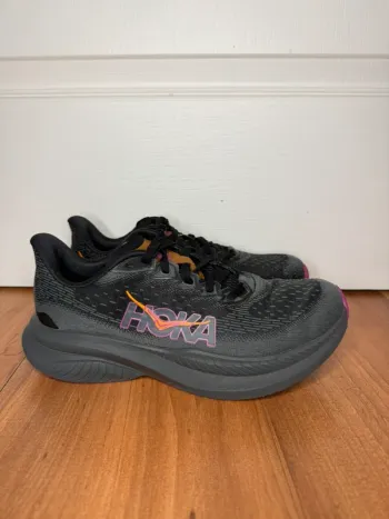 Used Orange Hoka Mach 6 Running Shoes