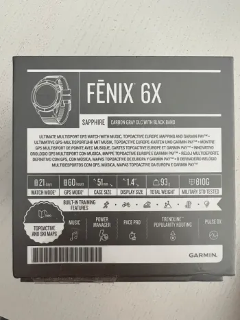 Used Garmin Fenix 6X Sapphire bike — image 4 of 4