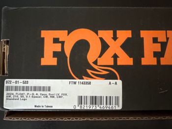 Used Fox Float Performance 210x55 bike — image 2 of 2