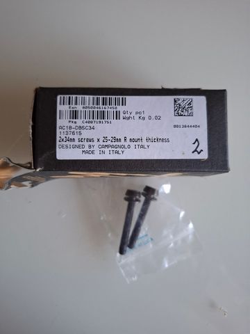 Used Campagnolo vis 2x34mm pour rehausse ARR 25-29 mm Rear Suspension