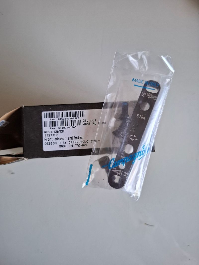 Used Campagnolo Flat Mount Adapter 140/160 Brakes