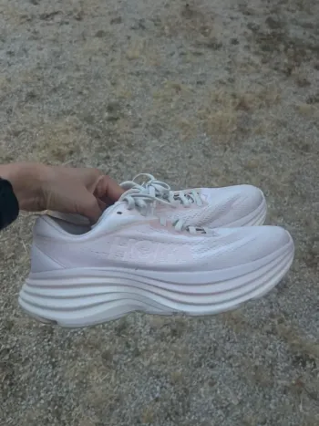 Used Rose Hoka Baskets Running Shoes