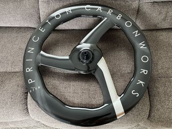 Used Princeton Carbonworks Chrome Silver Mach 7580 TSV3 Disc Brake Rear Wheel Wheels
