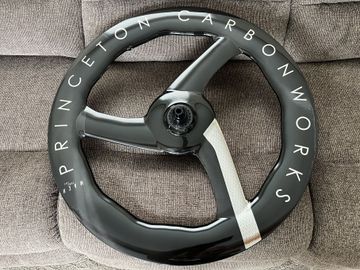 Used Princeton Carbonworks Chrome Silver Mach 7580 TSV3 Disc Brake Rear Wheel Wheels