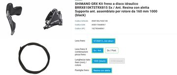 Gebrauchtes Shimano GRX Di2 ST-RX815 + BR-RX810 Disc Brake Kit Brakes