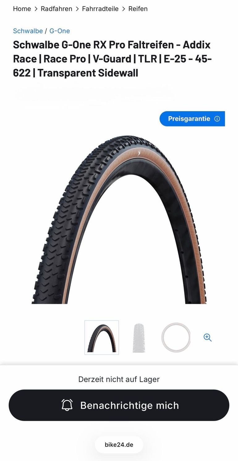 Brugt Schwalbe G one rx pro bike — billede 3 af 5