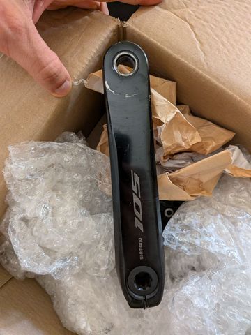 Używany Shimano 105 Crankset 7100 172, 5 2025 Drivetrain & Pedals