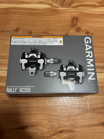 Used Garmin Rally XC200 Dual-Sensing Power Meter Pedals Drivetrain & Pedals
