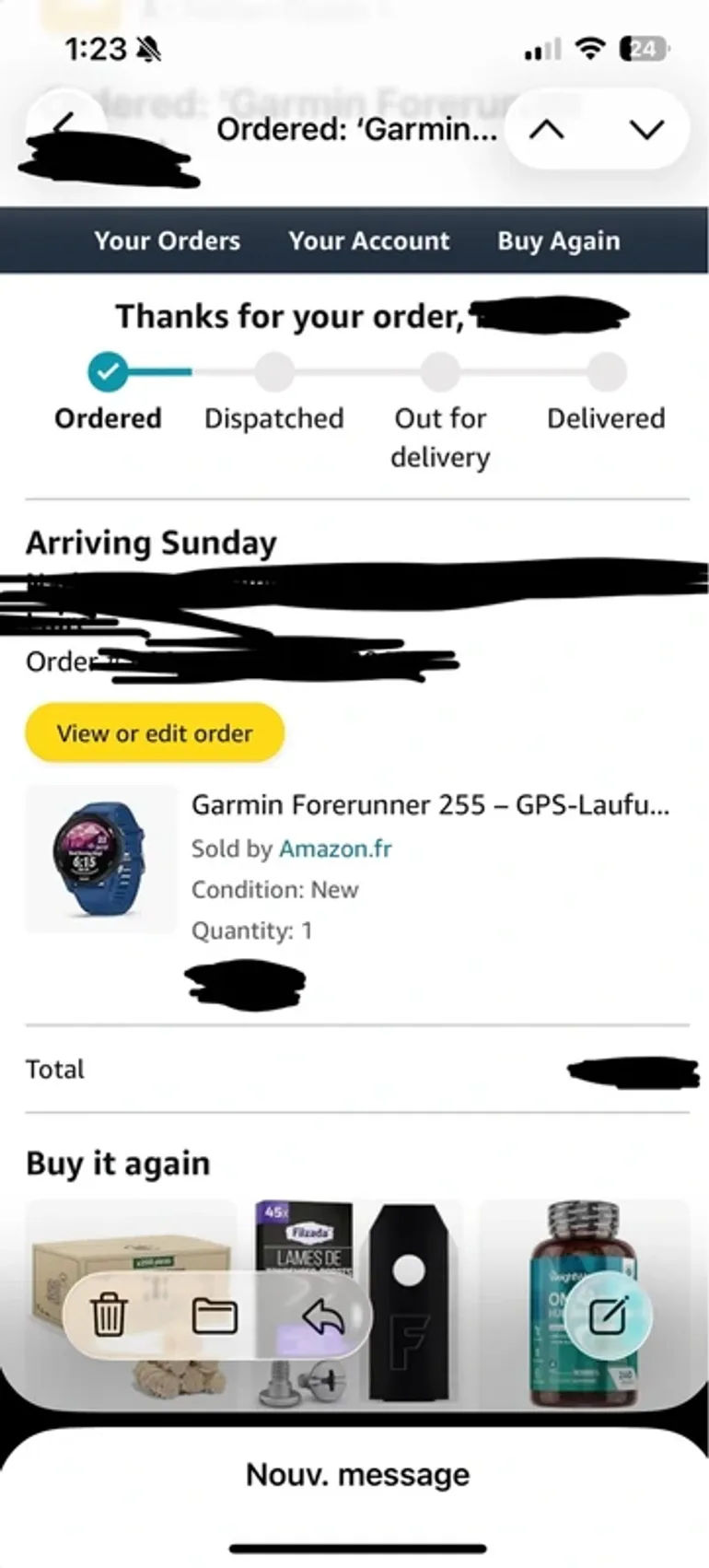 Použité Garmin Forerunner 255 2026 bike — obrázek 5 z 5