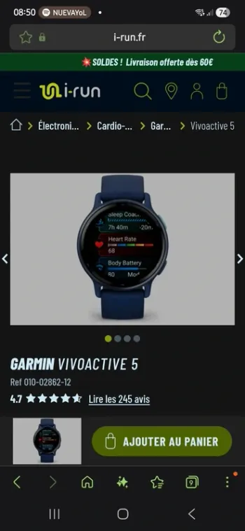 Gebrauchtes Garmin Vivoactive 5 2023 bike — Bild 2 von 2