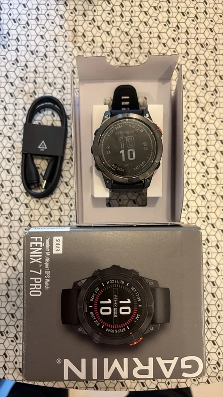 Gebrauchtes Garmin Fēnix 7 Pro Solar 47 mm bike — Bild 2 von 3