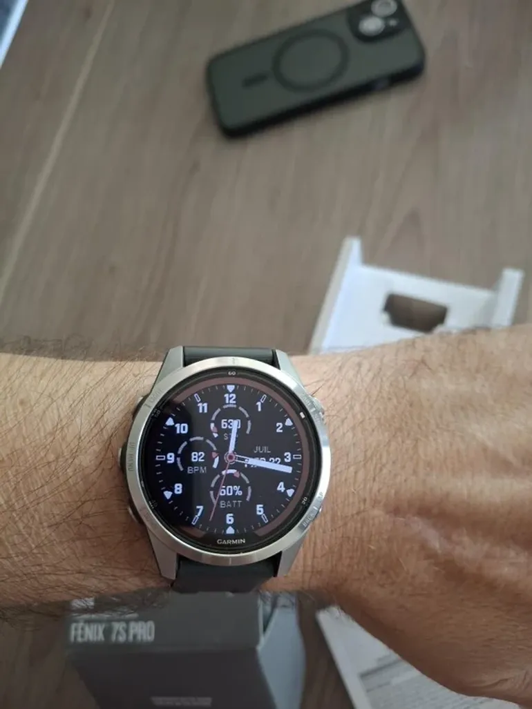 Gebrauchtes Garmin Fenix 7s Pro Solar bike — Bild 8 von 8