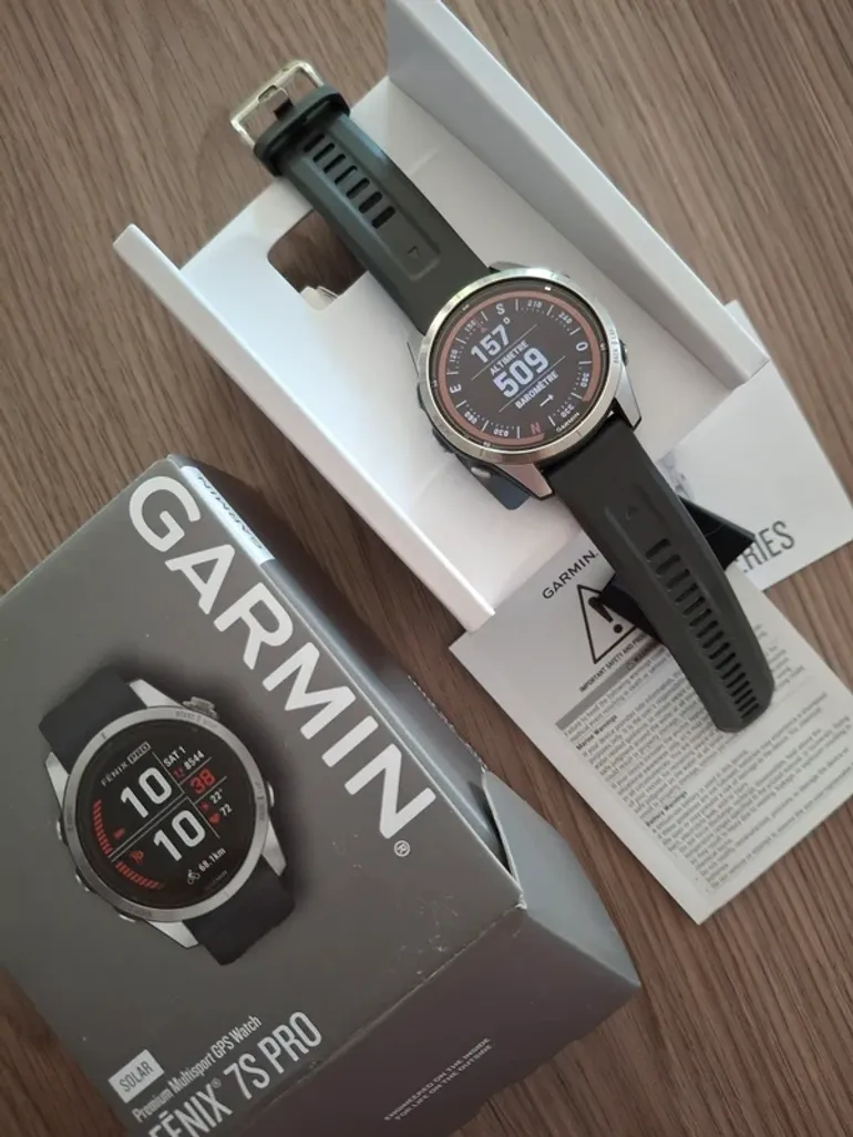 Gebrauchtes Garmin Fenix 7s Pro Solar bike — Bild 2 von 8