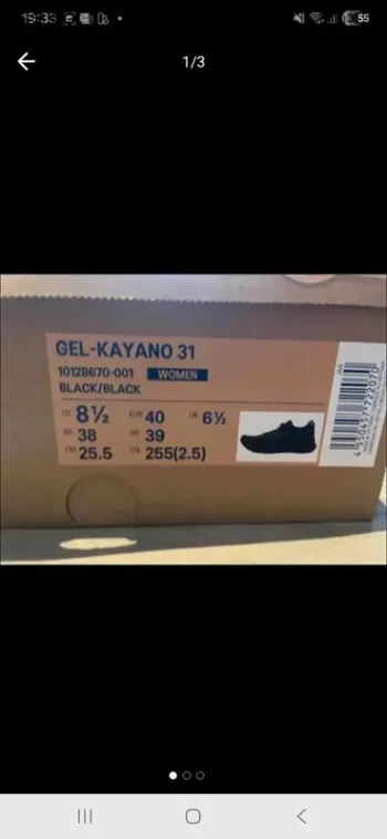 Used Asics Kayano 31 Running Shoes