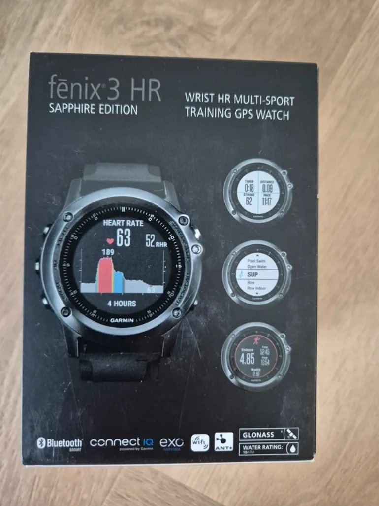 Použité Garmin Fenix 3 HR Sapphire bike — obrázek 7 z 8