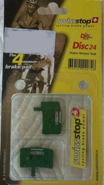 Brugt Swissstop 1 paire de Plaquettes swisstop disc 24 hayes strokertrail neuves ! Brakes