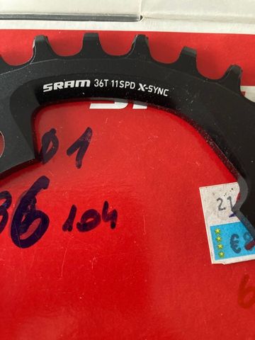 Brugt Sram Plateau Sram 36T 11s x-sync bike — billede 2 af 6