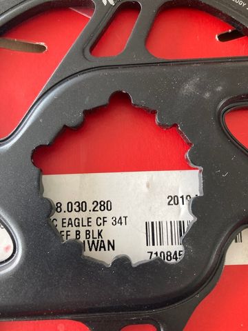 Brugt Sram Plateau Sram CR X - Sync eagle Cf 34T Direct Mount bike — billede 2 af 6