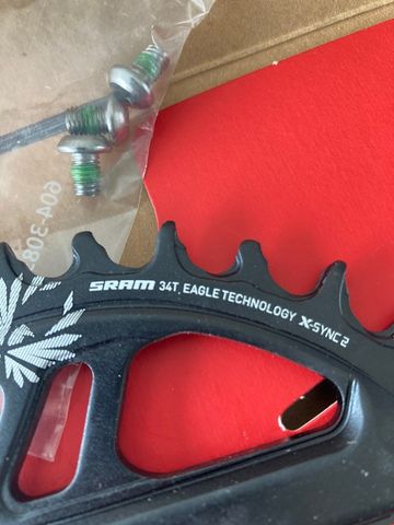 Brugt Sram Plateau Sram CR X - Sync eagle Cf 34T Direct Mount bike — billede 5 af 6