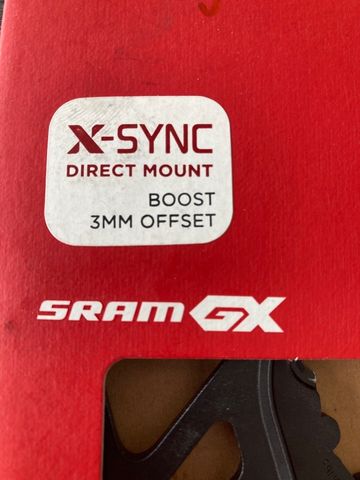 Brugt Sram Plateau Sram CR X - Sync eagle Cf 34T Direct Mount bike — billede 6 af 6