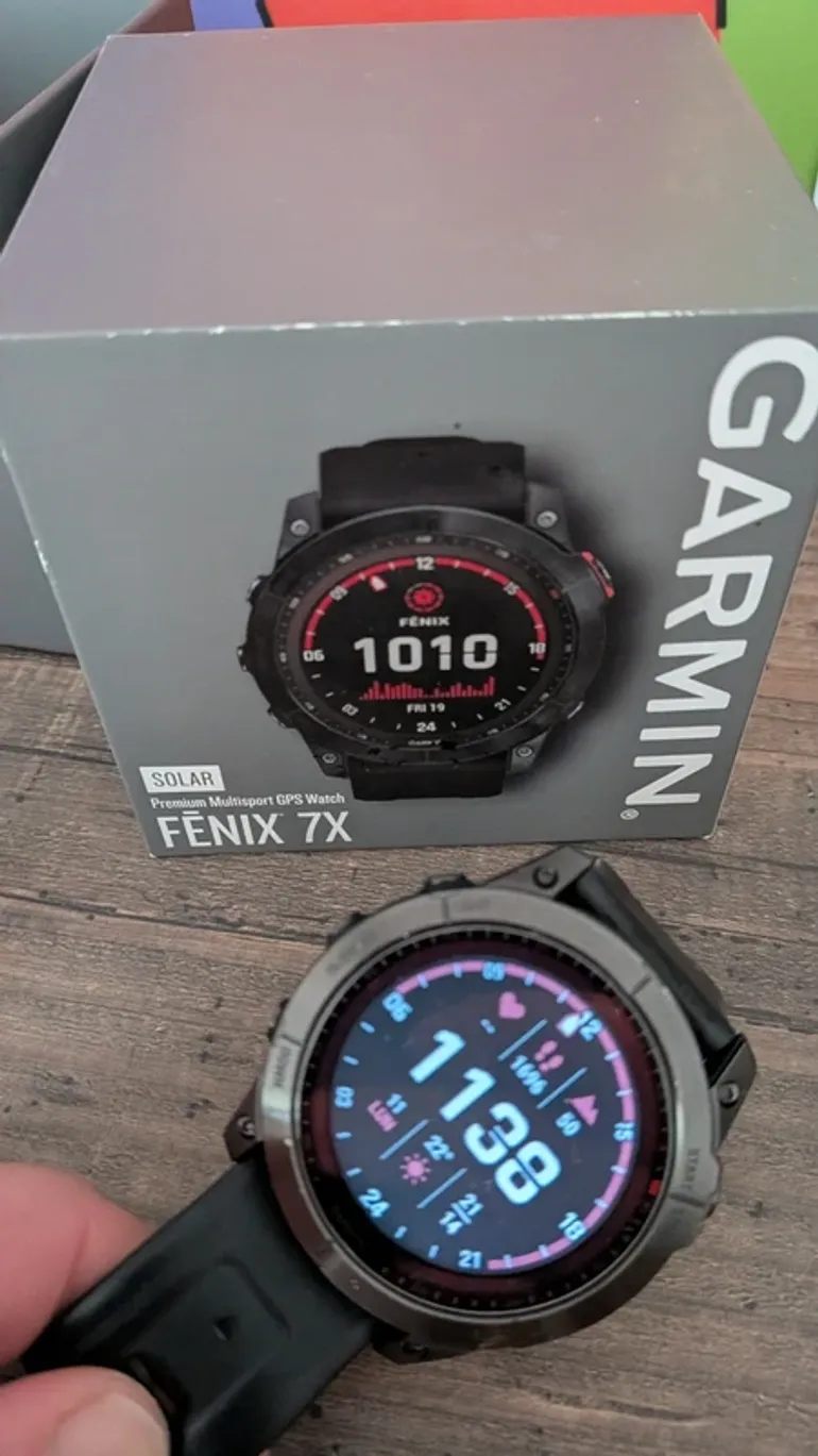 Garmin Fenix 7X Solar bike usato — immagine 2 di 6