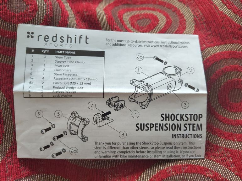 Brugt Redshift Sports ShockStop Suspension Stem bike — billede 6 af 9
