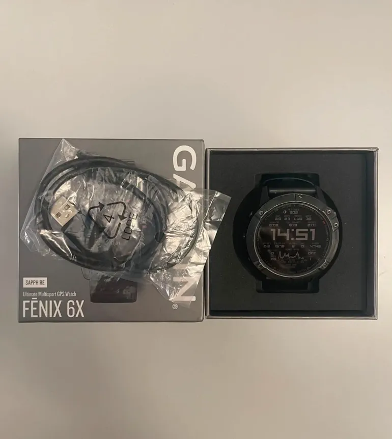 Used Garmin Fenix 6X Sapphire bike — image 2 of 8