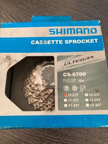 Used Shimano Cassette  Ultegra 10v 11-23 bike