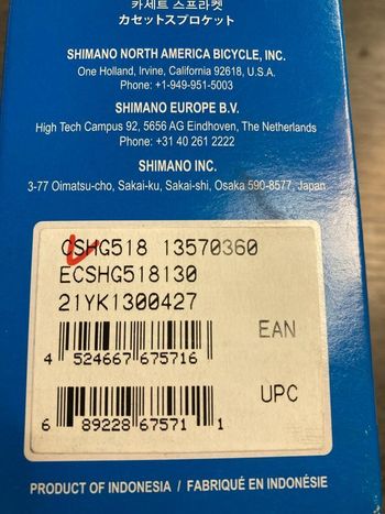 Used Shimano Cassette Shimano 8v 11-30 bike — image 2 of 4