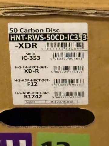 Used Hunt Wheels 50 Carbon Disc Wheelset 2026 Wheels