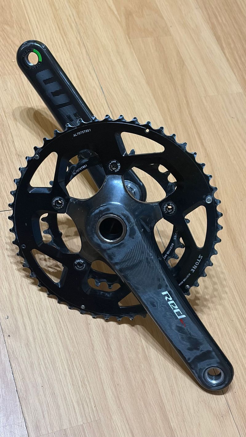 Used Sram RED crankset GXP 50/34T 172.5mm Drivetrain & Pedals
