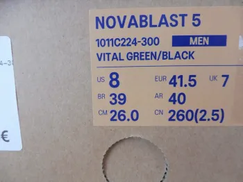 Brugt Asics Novablast 5 bike — billede 10 af 10