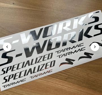 Brugt Specialized S-Works Tarmac SL8 Decals Cycling Accessories
