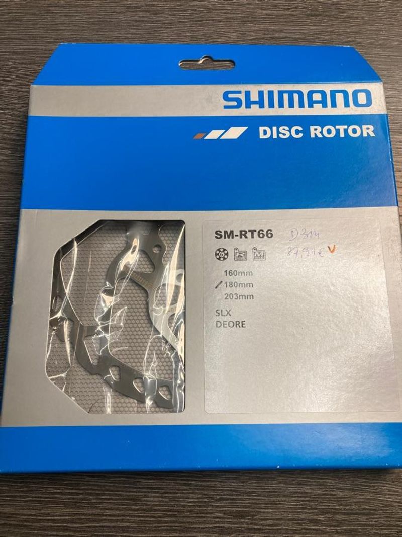 Brugt Shimano Disque frein 180mm SM-RT66 Brakes