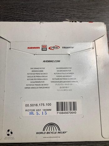 Used Avid Disque Frein  180mm bike — image 2 of 6